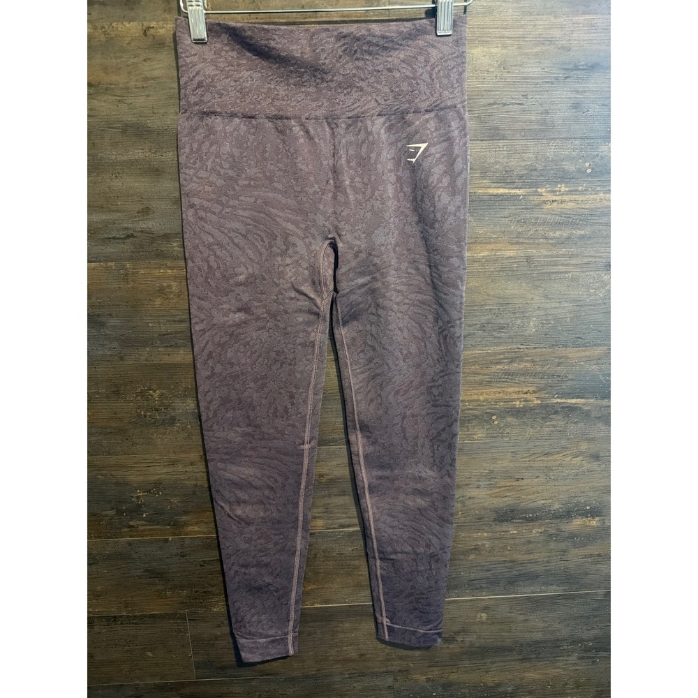 Gymshark Adapt Animal Seamless Leggings Purple Mauve Scrunch Butt High Waist